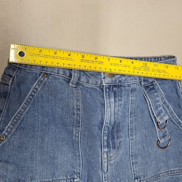 Social Tourist Ultra High‎ Rise Jeans 9R Hollister Flare Leg Cargo Pants Stretch - Picture 9 of 15